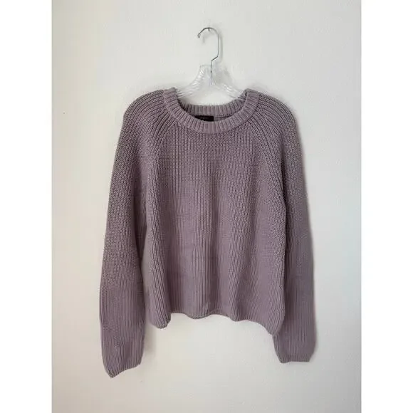 Quince 100% Organic Cotton Fisherman Crew Sweater Size Large - Picture 3 of 8